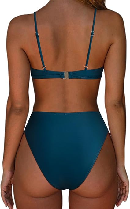High Waisted String Bikini – Sexy Cutout Two Piece Swimsuit Set